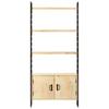 4 Tier Bookshelf 80 X 30 X 180 Cm Solid Mango Wood
