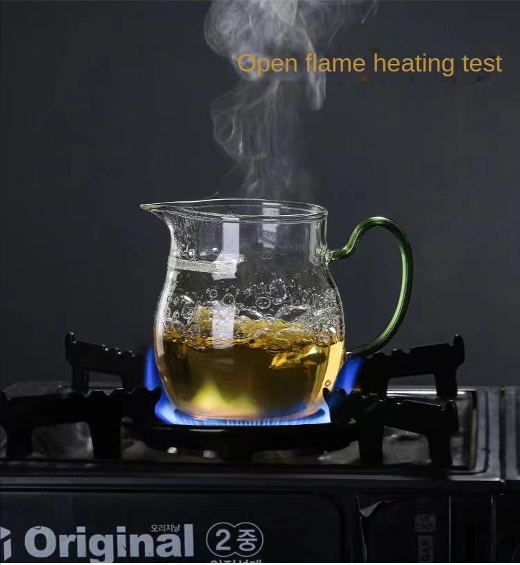 Verdicktes Glas Fair Cup Tea Sea High Boron Silicon Hitzebeständiges Kung Fu Tee-Set mit Grifffilter Fair Cup Tea Separator Bar