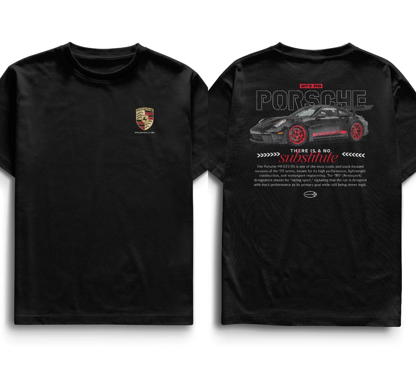 

Футболка з графічним принтом суперкара Porsche GT3 RS Чоловіча Жіноча Бавовняна Оверсайз Мода Y2k Вуличний стиль Короткий рукав Жіночий Чоловічий Одяг M