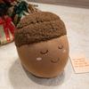 Cartoon Happy Chestnut Family Plush Toys Cotton Stuffed Smile Hazelnut Doll Soft Cozy Throw Pillow Kawaii Kids Gift Home Decor
