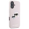 Karl Lagerfeld KLHMP16SSKCHPPLP iPhone16 6.1" pink/pink hardcase Silicone Double Heads Print MagSafe