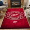 Detroit Red Wings Hockey Logo Design Patterned Carpet, Non Slip Mat Suitable for Living Room and Bedroom Sofas
