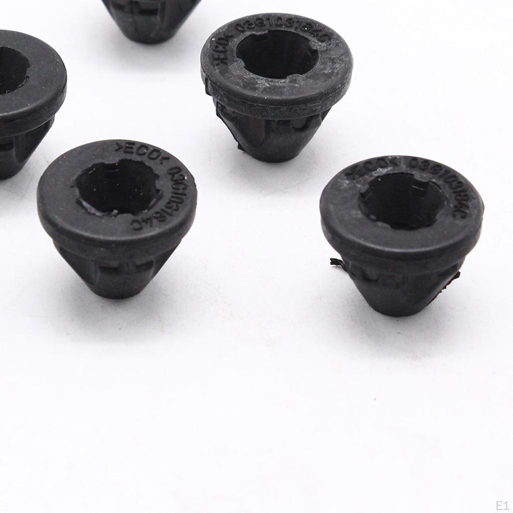 Set of 5 Car Engine Cover Grommets Washer Rubber Durable 03 184