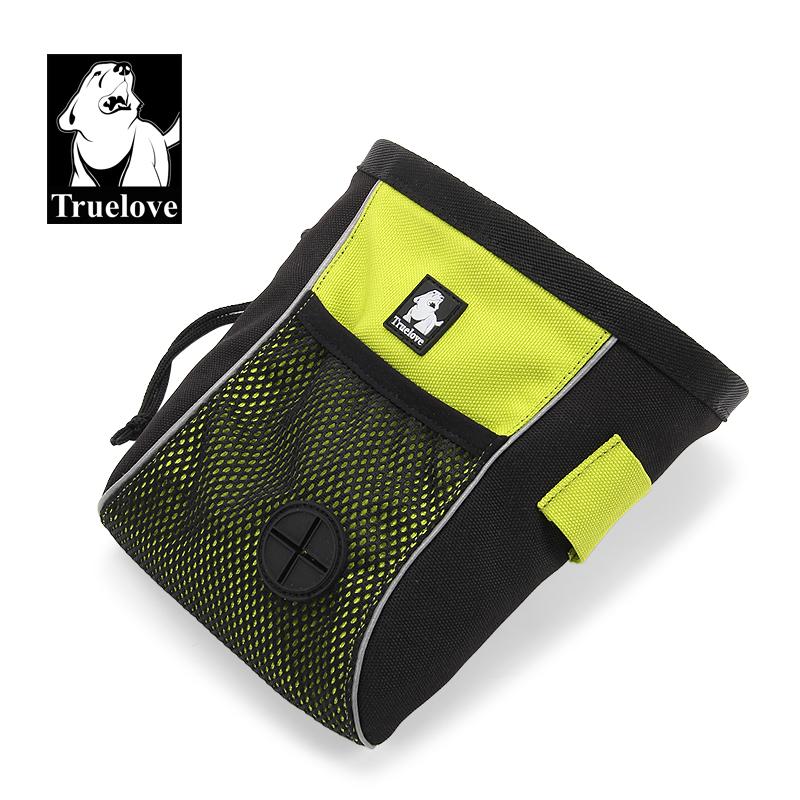 

Truelove Snack Treat Bag Waterproof Lining High Capacity Draw-out Garbage Nylon Durable Outdoor Pet Product TLT2051 M неон жовтий колір