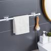 2-12PCS Adjustable Curtain Rod Clip Self Adhesive Clamp Hook Curtain Rod Holder Wall Bracket Holder Nail-Free Wall Hanging Clip