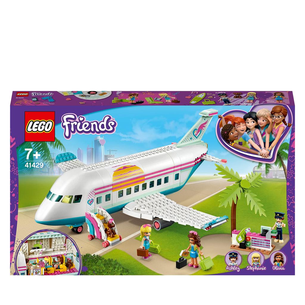 LEGO Friends Happy Plane Playset, Summer Vacation Toy for Ages 7 and Up, 41429