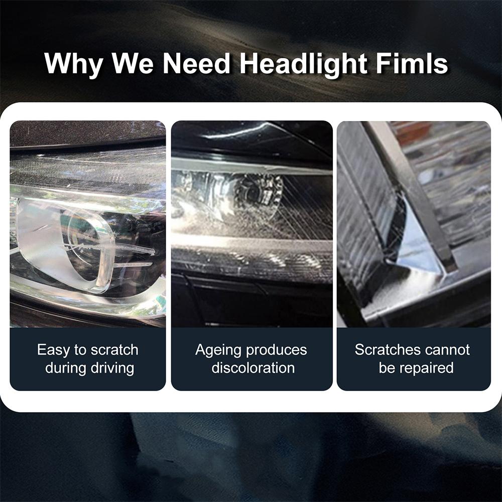 TPU Car Headlight Protective Film for Nissan Z 400Z 2023 2024 Transparent Smoked Anti-Scratch Auto Accessories