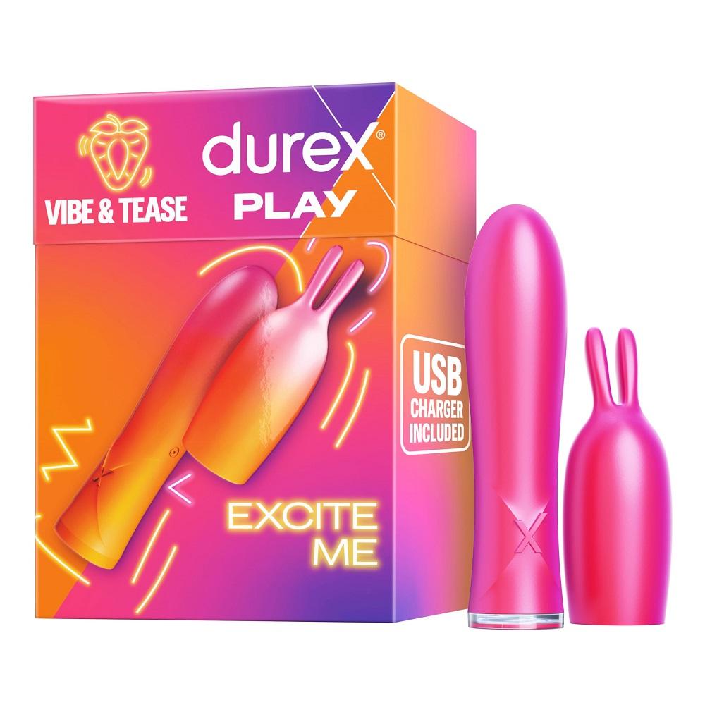 Durex Play Vibe & Tease 2-in-1 Stimulating Tip Vibrator