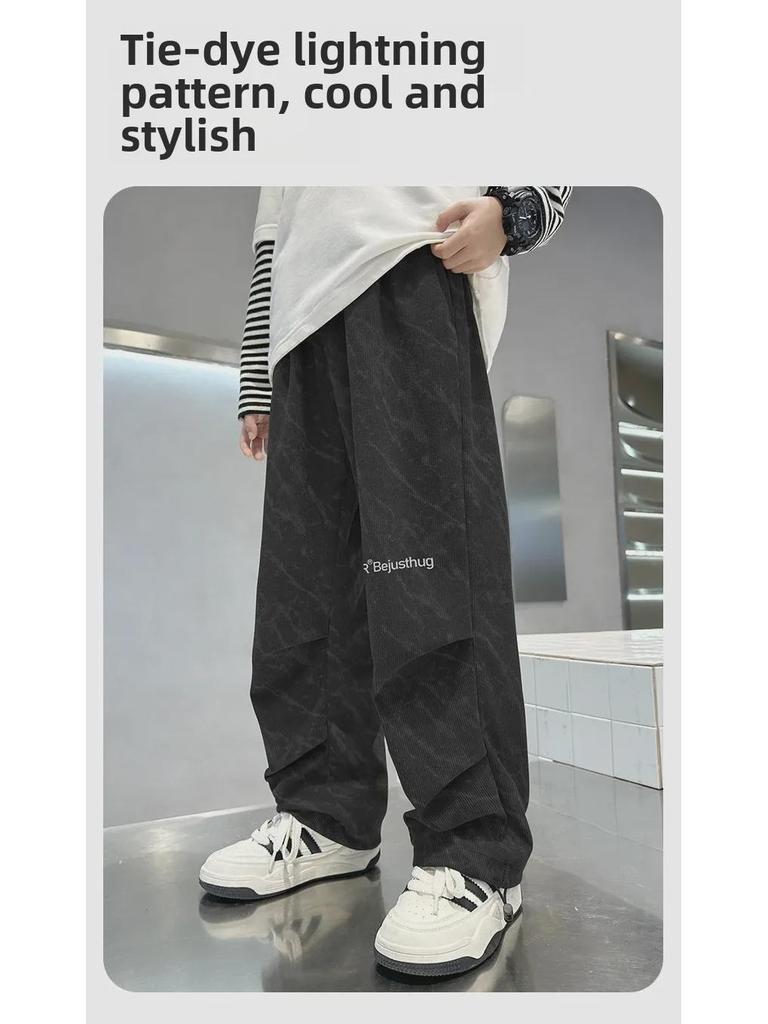 Jungen Cord Mode Trend Hose - 2024 Herbst/Winter Lässige Gerade Hose