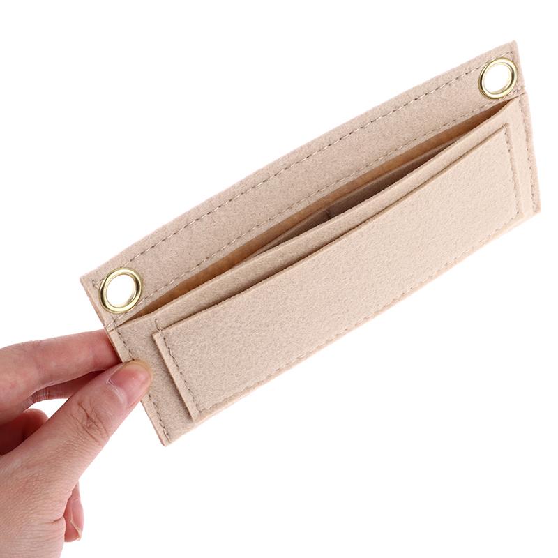 Felt Wallet Bag Liner Card Package Internal Layer Retrofitted Crossbody Bag Chain Inner Container Organzier