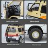 1/24 Scale Mitsubishi Delica Off Road Four Wheel Drive MPV Diecast Alloy Metal Car Model Sound & Light Classic Simulation Collectibles