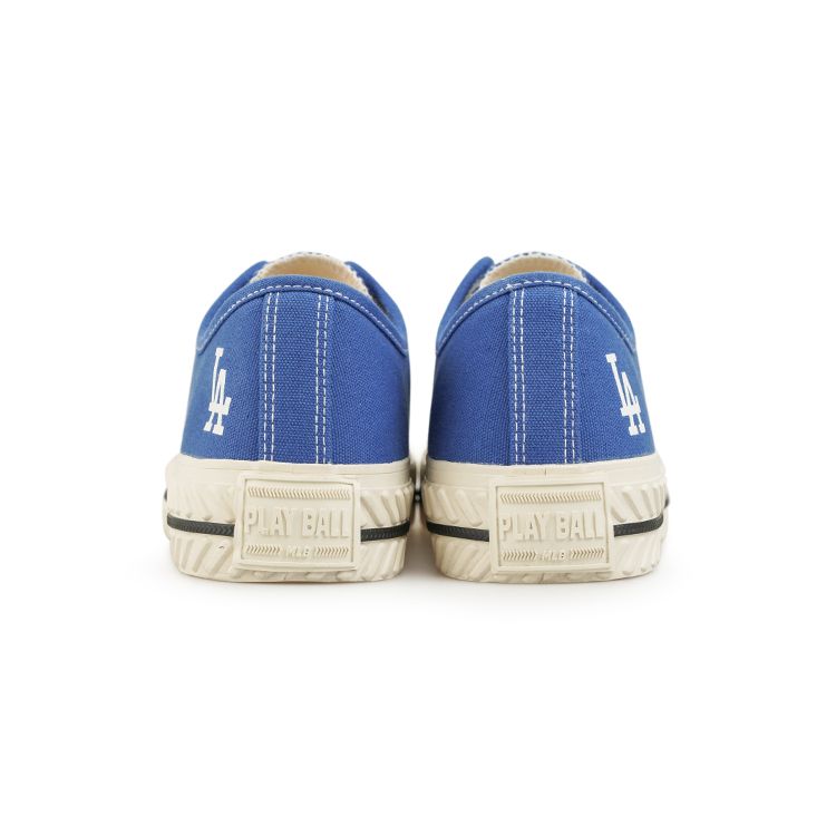 MLB Playball Woven Classic Non-Slip Durable Lightweight Low-Top Canvas Shoes Unisex Sneakers Blue White 32SHP1111-07U