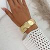 Minority Design Spring Bangles Metal Exaggerated Bracelet Exaggerated Wide Open Bangle  Girls