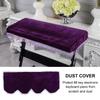 Pleuche Anti Dust Decorated Keyboard Cover for 61 88 Key Electronic Piano (Violet 88Key)