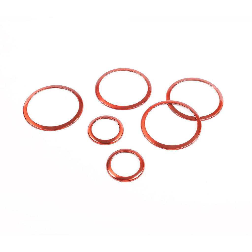 Steel Red Door Audio Speaker Ring Cover Trim for Toyota Supra  A90 19-24