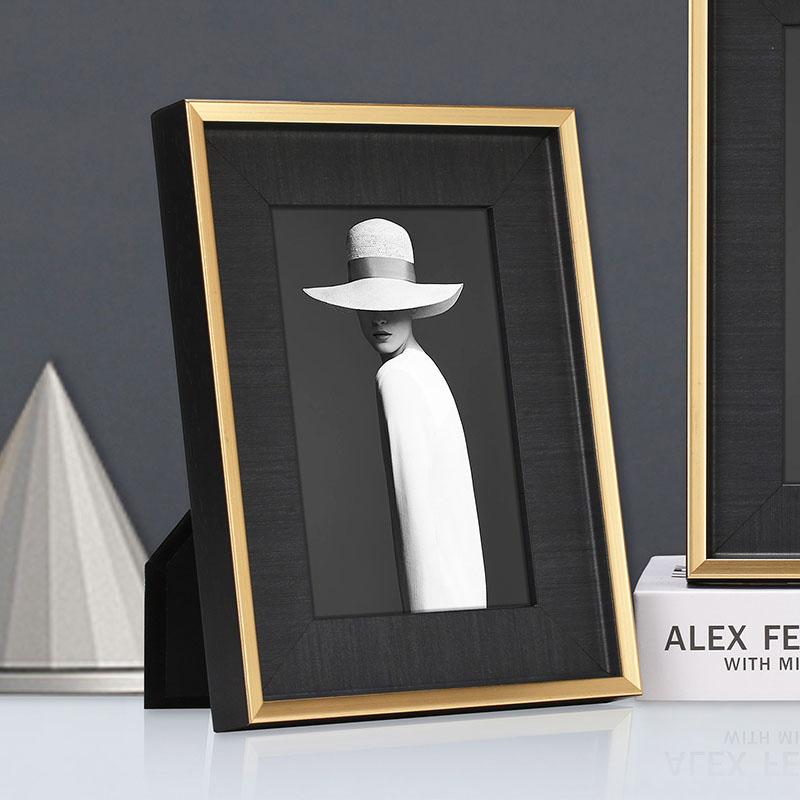 

Minimalist Wood Photo Frames Desk Decoration Pictures Frames Figures Portrait Framed Art Modern Decor Wedding Anniversary Gifts 4x6 Inch