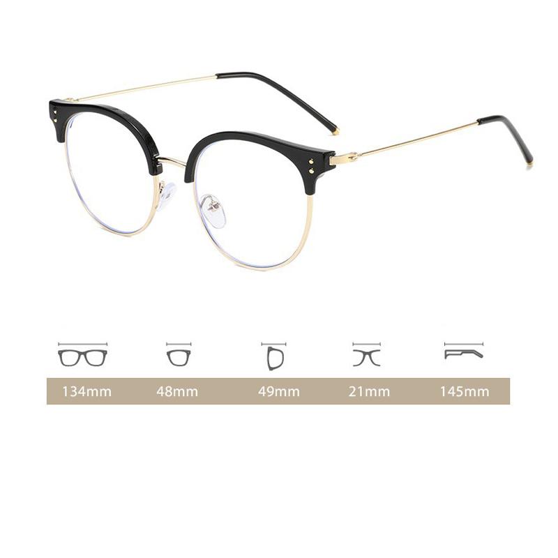 Damen Neue Retro Runde Rahmen Mode Lesebrille Herren und Damen High-Definition Anti-Blaulicht Lesebrille Presbyopiebrille
