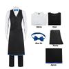 Oshi Ko No Aquamarine Hoshino Uniform Cosplay Costume Set Coffee Overalls Party