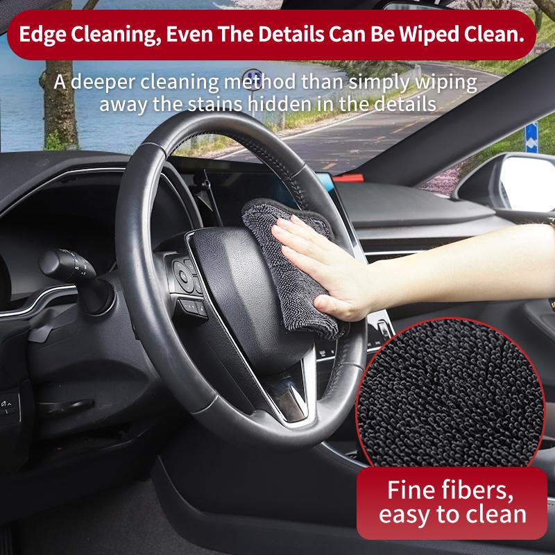 Car Wash Cleaning Cloth Stain And Water Resistance Convenient Storage For VW Golf GTI Polo Passat Scirocco Tiguan Jetta T-ROC BHR1