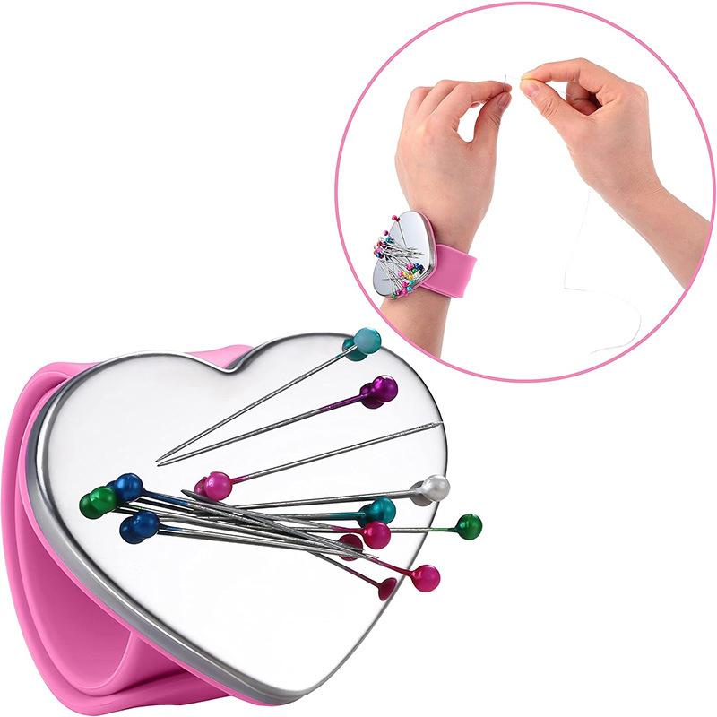 Bracelet Magnétique Coussin à Épingles de Couture Bracelet de Poignet Porte-Coussin à Épingles Pour Quilting Épingles à Couture Bracelet à Sangle de Poignet en Silicone.