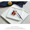 Minimalist Square Ceramic Dinner Plate