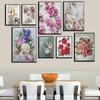 Retro Scandinavian Abstract Canvas Painting Wall Art Flower Posters and Prints Wall Pictures for Living Room Home Decoration