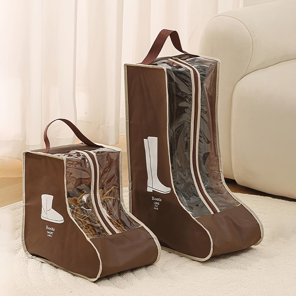 5pcs Non Woven Dust-proof and Moisture-proof Boots with Handles - Suitable for Flat and High Boots - Travel Shoe Storage Bag