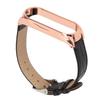 Schnellverschluss Leder Uhrenarmbänder Bambusmuster Uhrenarmbänder Handgelenk Smartwatch Armband Ersatz für Xiaomi Mi Band 6 5