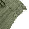 2026 Summer Casual Resort Trousers: Elastic Waist, Lace Patchwork, Solid Color, Wide Leg Pants