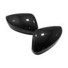 For Mazda 3 Axela 2014 2015- ABS Car Rearview Side Mirror Cover Wing Cap Exterior Door Housing Shell Trim Adhesive Sticker
