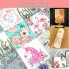 Kit de Bolsa de Lona DIY para Crianças: Adesivos de Papel para Decoupage e Bolsa de Juta