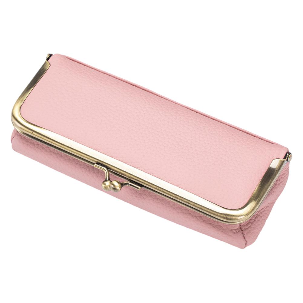 Genuine Leather Sunglasses Case Kiss Lock Glasses Storage Case Portable Eyewear Organizer Case for Outdoor Travel