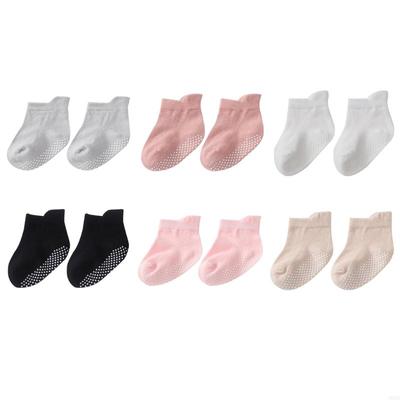 Baby Anti Slip Floor Socks Cotton Infant Socks for Stable Walking and Playtimes J60B