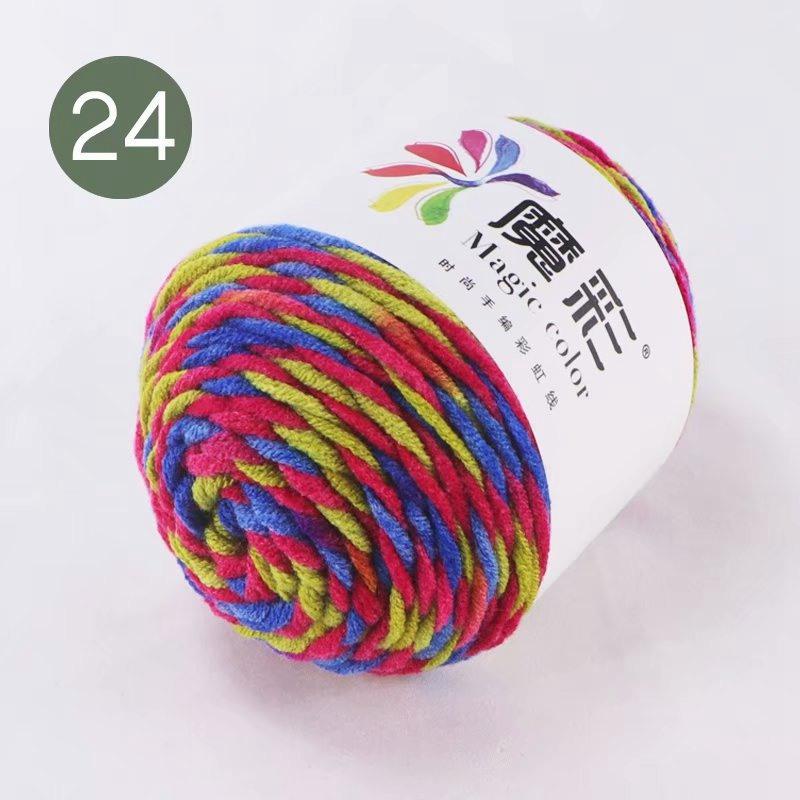Wool Ball Rainbow Cotton Thread Lover Thread Cotton Factory Wholesale Cotton Baby DIY Handmade Crochet Sweater Scarf