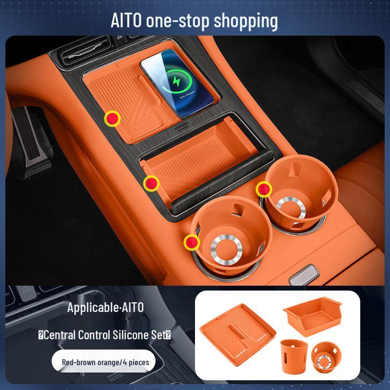 Essential Silicone Mat Set for AITO M7, M8, M9 Interior Decoration - Fits 26 Models