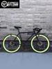 24/26 Inch Adult Commuter Bicycle with Disc Brakes, High Carbon Steel Frame, Solid Tires