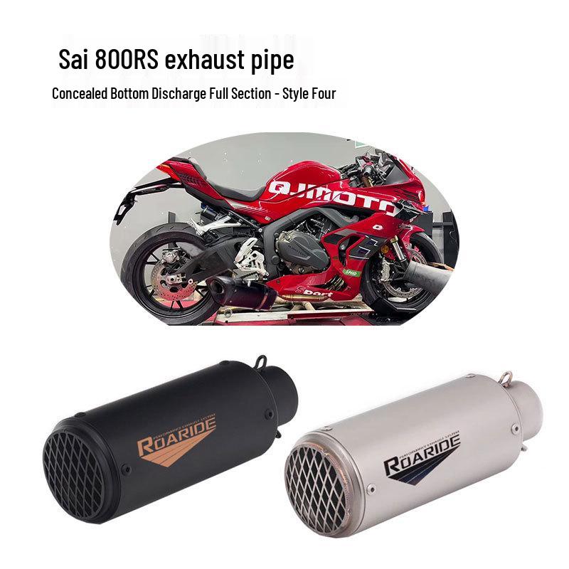 Compatible Exhaust Pipe Modification for Qianjiang QJMOTOR Sai 800RS: Original Valve Mid and Front Sections