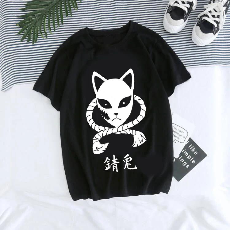 Unisex's T-Shirt Kaus Grafis Anime Demon Slayer Uniseks Tanjirou Kamado Kaus Wanita Kimetsu Kaus Wanito Printed Harajuku T-shirt