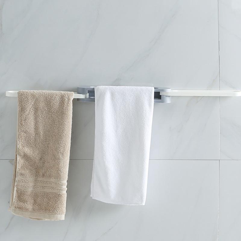 Wall-Mounted Foldable Bathroom Rack: Punch-Free Slipper, Towel, and Door Shoe Organizer