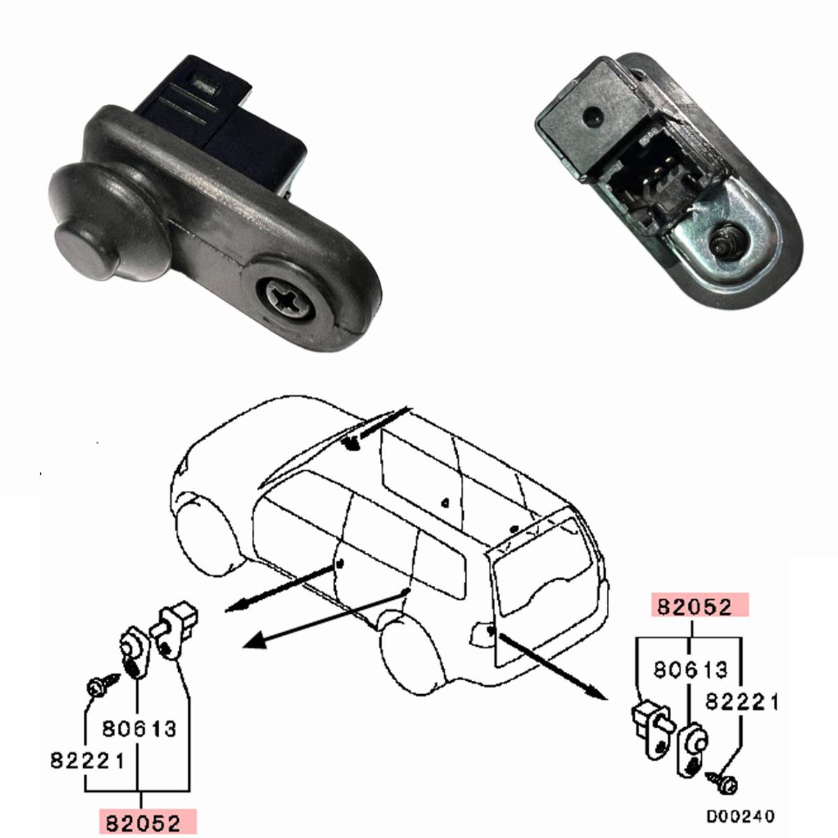 

Mitsubishi Pajero/Colt/Space Wagon/Grandis Door Light Switch - 8608A145/MR271892 4x5x2.5 cm, 17g