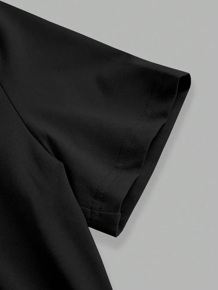 Short Sleeve Phumee Bodysuit  Round Neck Romper  A2407