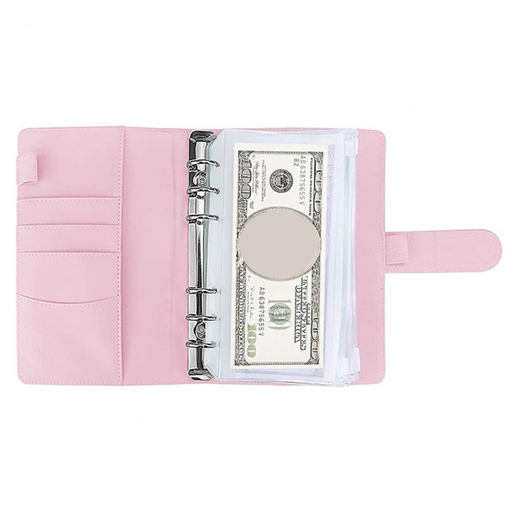 Money Saving Binder With Spending Budget Sheet Money Envelopes Hidden Compartments PVC A6 Budget Binder Budget Planner Book