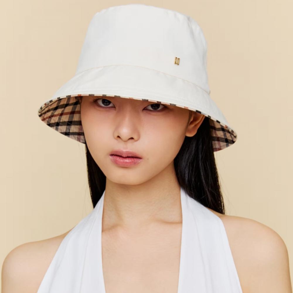 Daks Ivory Bucket Hat Backslit Ribbon Modern Dd Dche6e601iv Single option