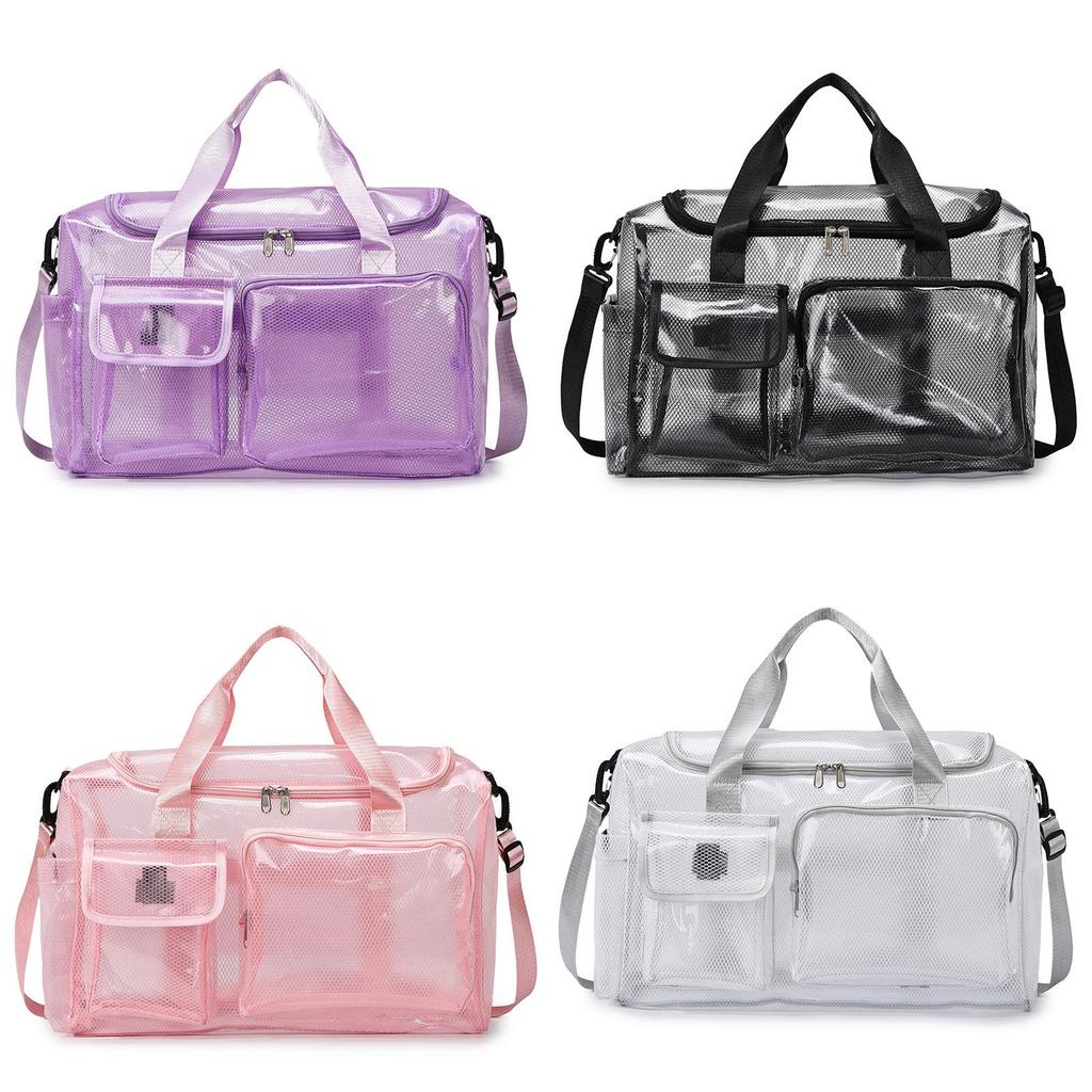 Pvc Mesh Beach Drift Travel Bag With Trolley Waterproof For Casual Trips