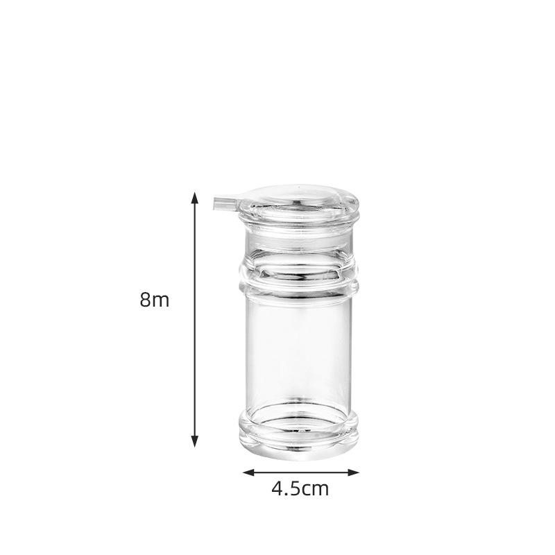 Clear Acrylic Seasoning Oil Bottle Portable Plastic Spice Jar Salt Shaker BBQ Pepper Dispenser Soy Vinegar Cruet Kitchen Tools