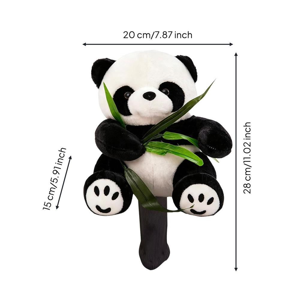 Cute Panda Golf Headcover Long-Lasting Luxurious with