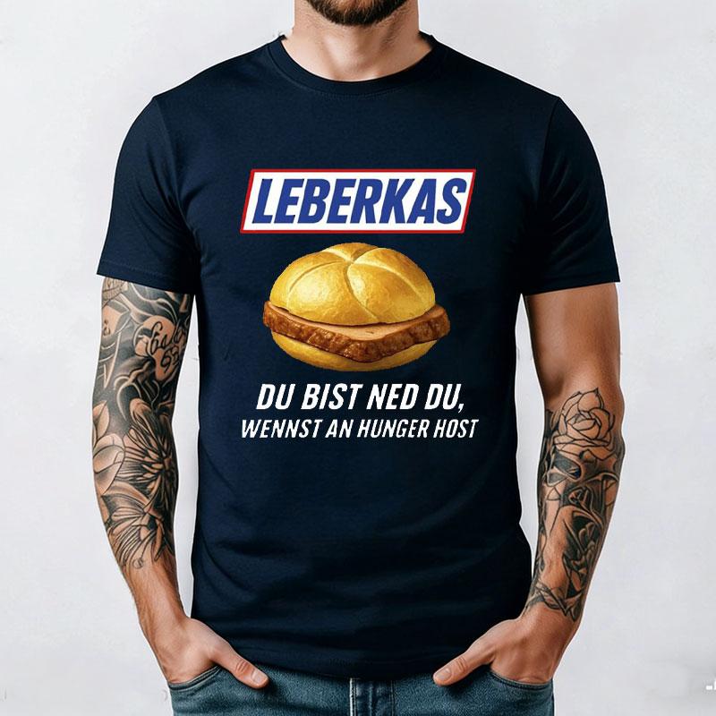 Leberkäse T-Shirt Oktoberfest München Bayern Fun Shirt Lustiges Neues Sommer Kurzarm-T-Shirt Gestartet Lässiges Baumwoll-Print-Oberteil
