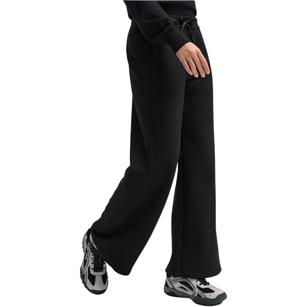 Fila Original Soft Comfortable Simple Casual Loose Knit Sports Pants Women Pants Black F11W439608FBK