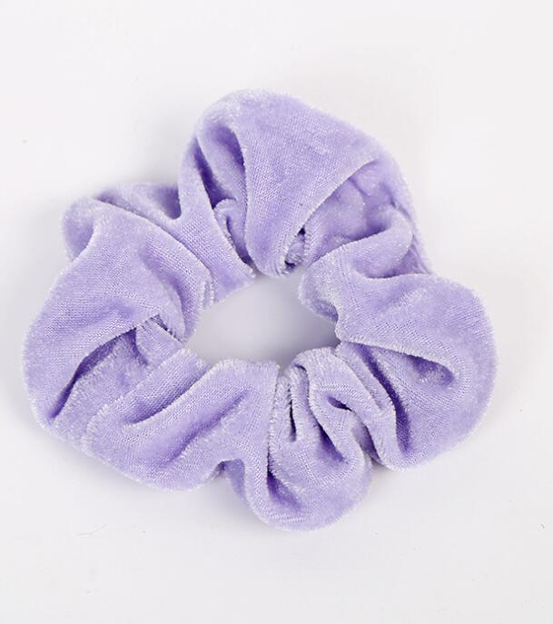 Women Solid Color Elastic Hair Bands Tie Rope for Hairdressing