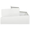 Garden Planter White 80 X 80 X 50 Cm Cold Rolled Steel